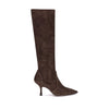 Stuart Weitzman Brown Calf Leather Bos Taurus High Heel Boots