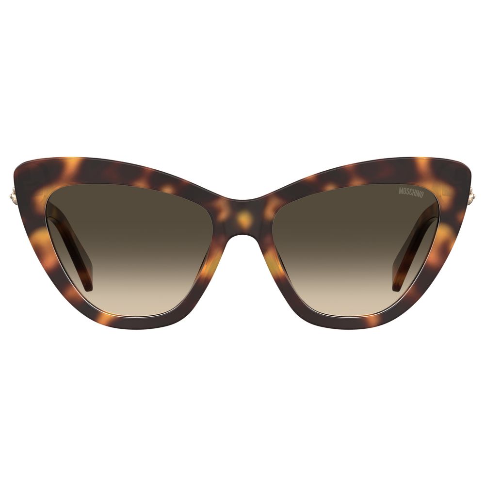 Moschino Brown Acetate Sunglasses