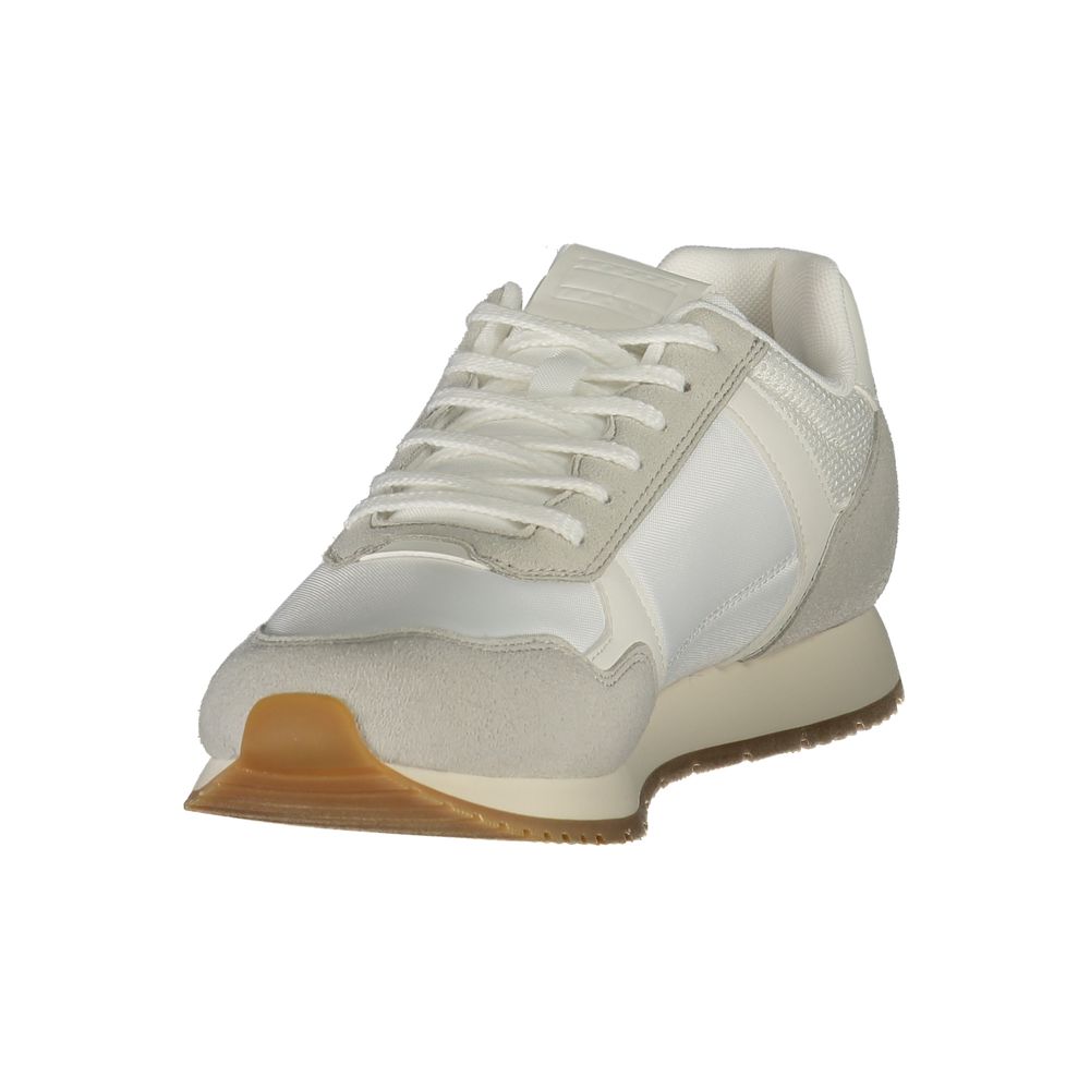 Pantofi sport Tommy Hilfiger albi din poliester pentru bărbați