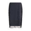 Tom Ford Black Silk Midi Skirt
