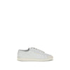 Saint Laurent White Calf Leather Bos Taurus Low Top Sneakers