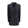 Dolce & Gabbana Black Fleece Wool Blazer