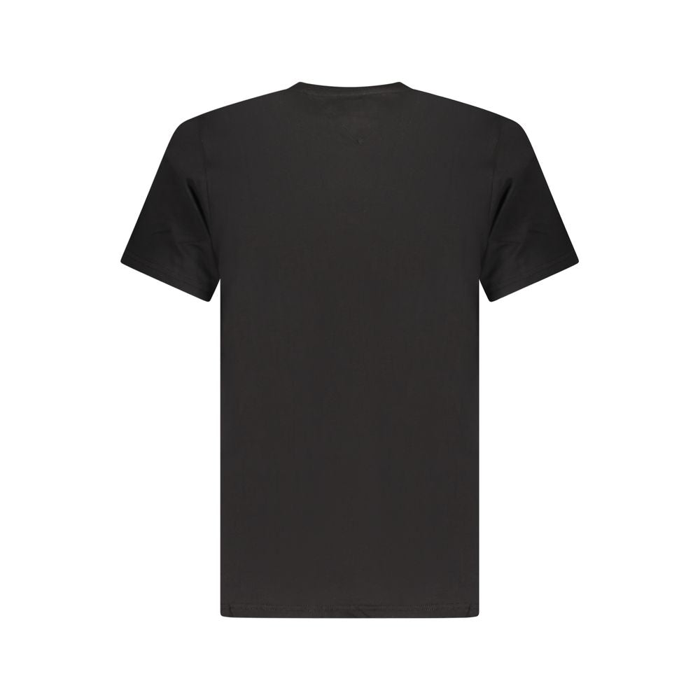 Tricou Tommy Hilfiger negru din bumbac pentru bărbați