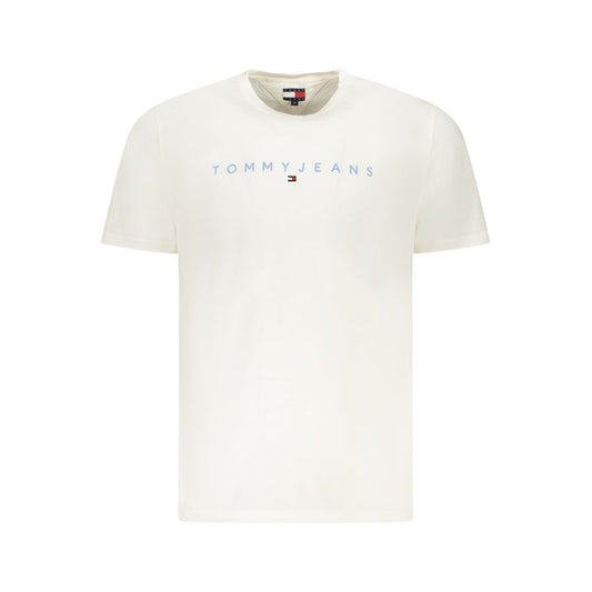 Tommy Hilfiger White Cotton Men T-Shirt