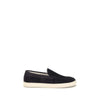 Brunello Cucinelli Black Calf Leather Bos Taurus Sneakers