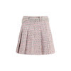 Self-Portrait Multicolor Wool Mini Skirt