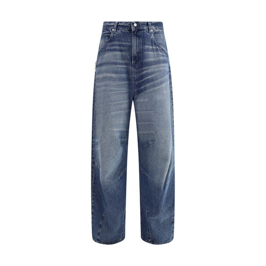 PDF Channel Blue Cotton Relaxed Fit Jeans