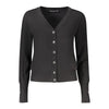 Guess Jeans Black Viscose Women Cardigan