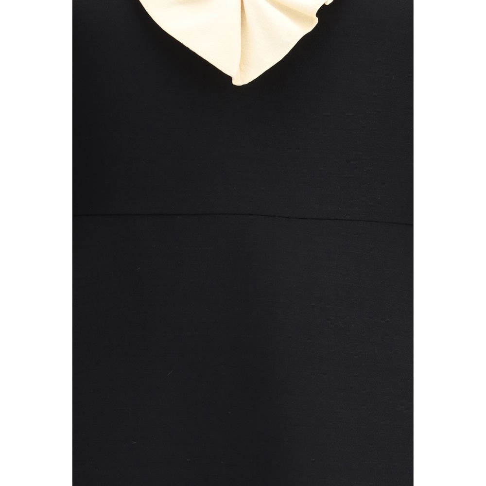 Rochie scurtă Valentino din lână și mătase