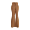 Fendi Brown Wool Flared Pants