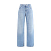 Dolce & Gabbana Light Blue Cotton Straight-Leg Jeans