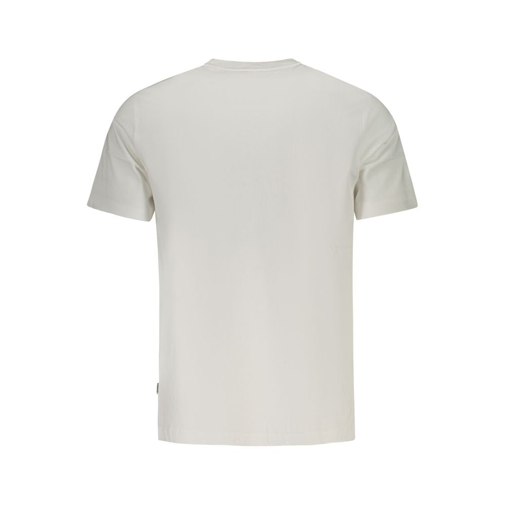Tricou Guess Jeans alb din bumbac pentru bărbați