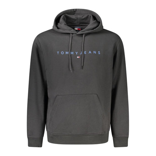 Tommy Hilfiger Black Cotton Men Hoodie