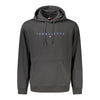 Tommy Hilfiger Black Cotton Men Hoodie