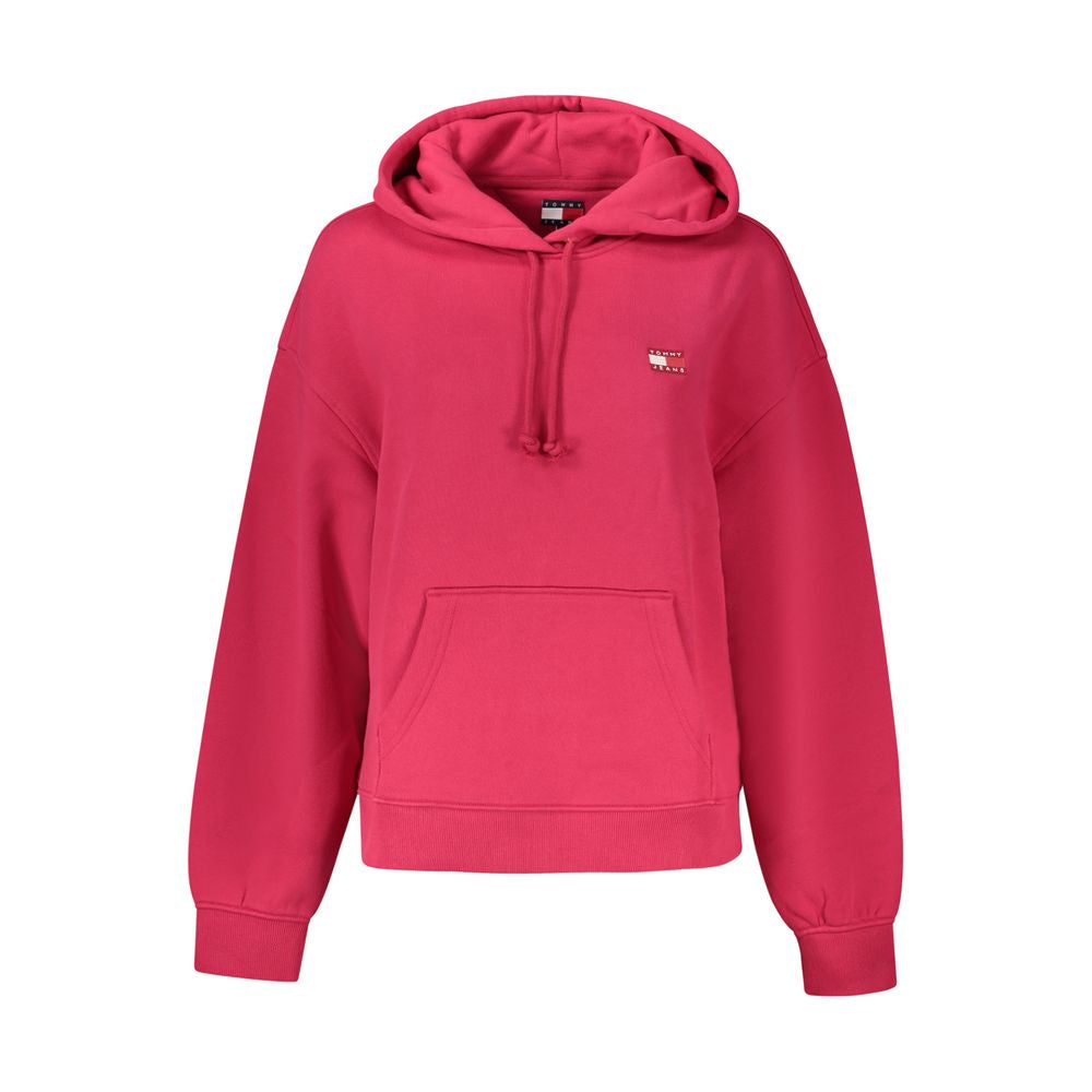 Pulover Tommy Hilfiger roz din bumbac pentru femei