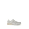 Dolce & Gabbana White Calf Leather Bos Taurus Low Top Sneakers