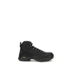ROA Black Leather Lace-Up Boots