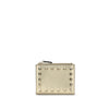 Valentino Garavani Gold Calf Leather Bos Taurus Wallet