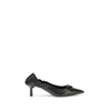 Prada Black Calf Leather Bos Taurus High Heel Pumps