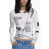 Desigual White Viscose Women T-Shirt