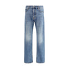 Haikure Blue Cotton Straight-Leg Jeans