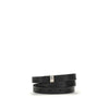 Undercover Black Leather Thin Belt