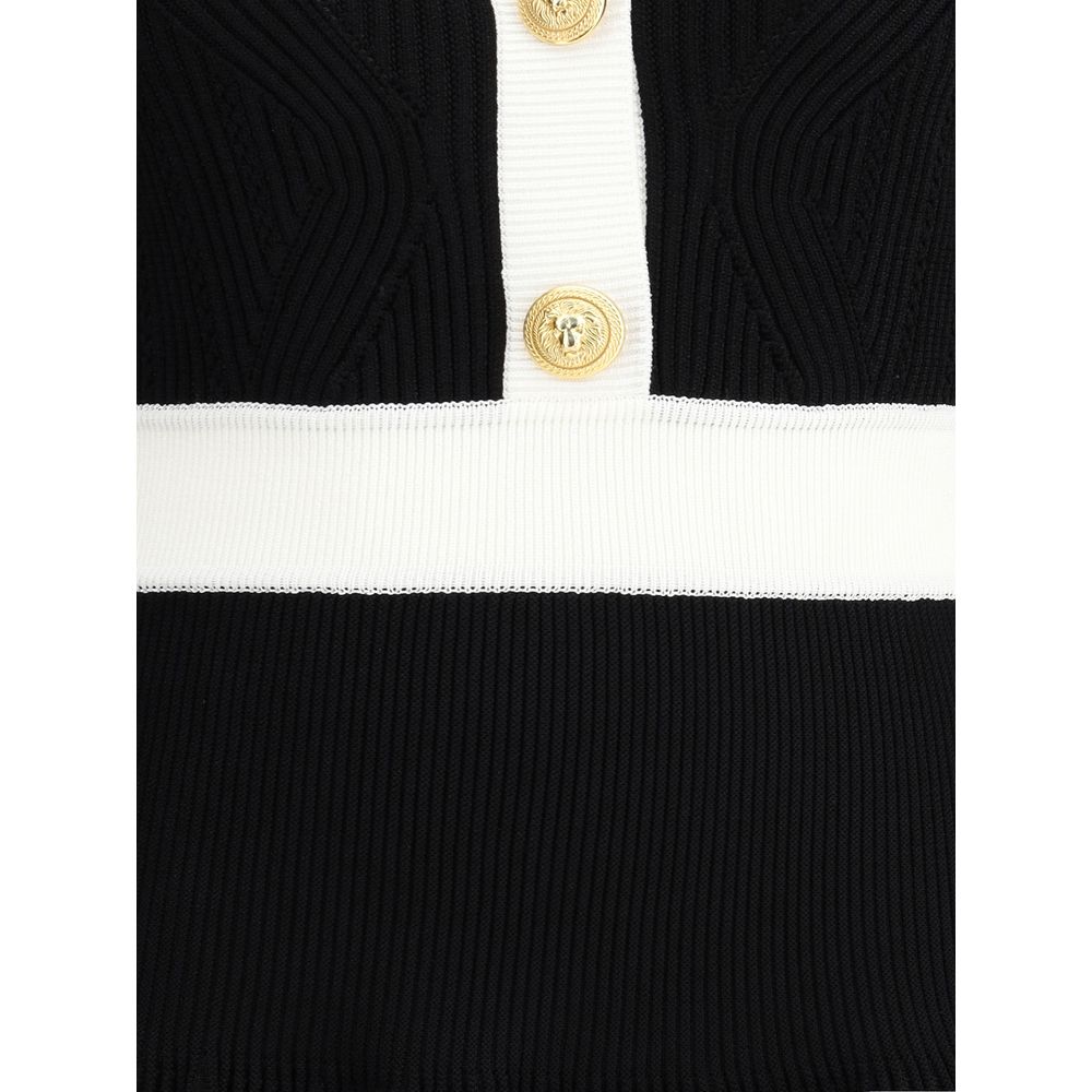 Rochie scurtă din tricot Balmain