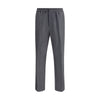 Ami Paris Gray Fleece Wool Casual Pants