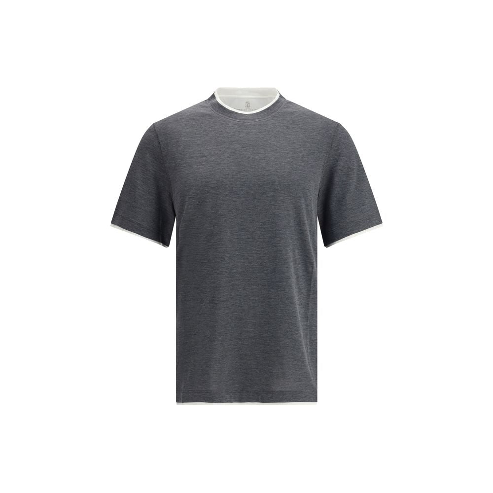 Tricou din mătase Brunello Cucinelli