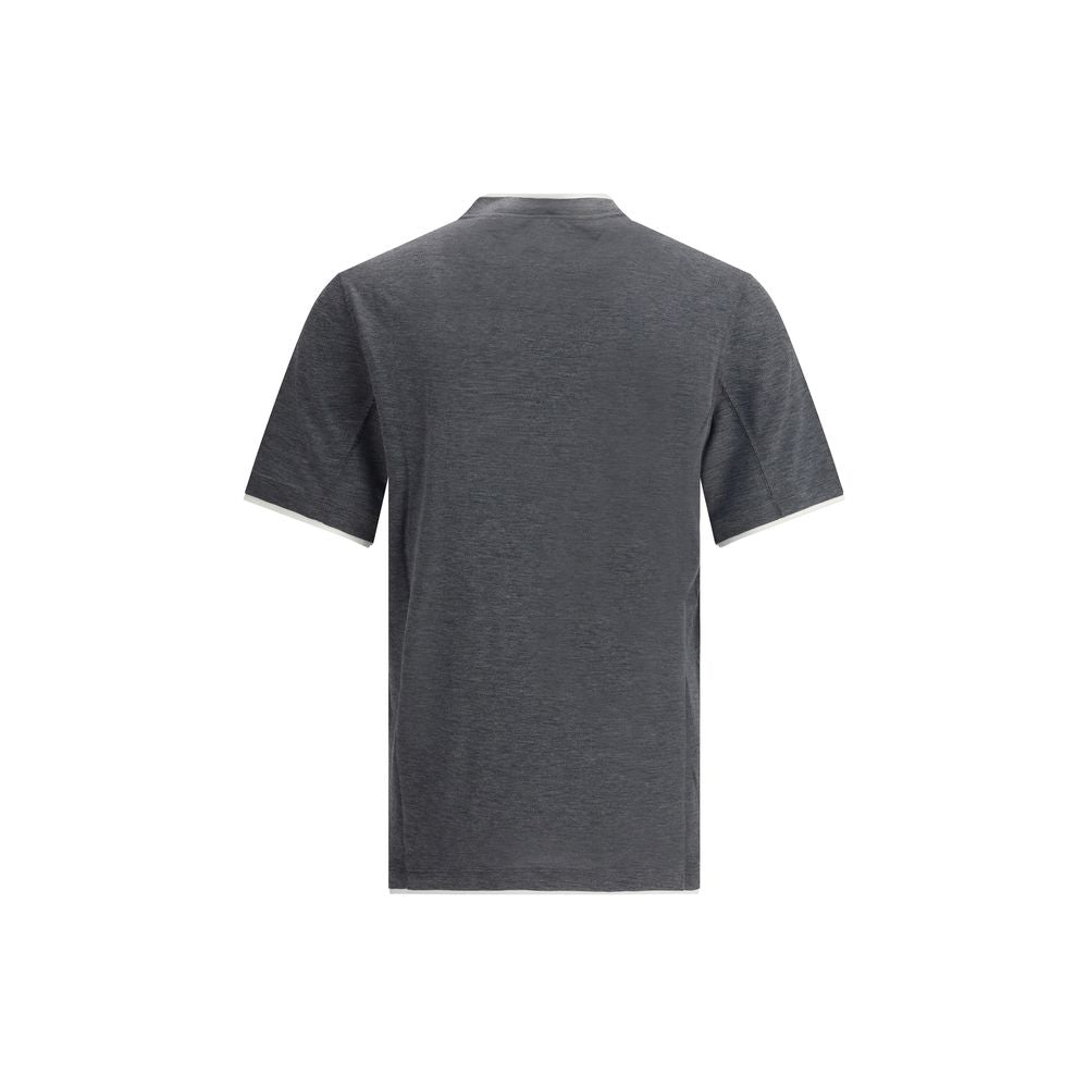 Tricou din mătase Brunello Cucinelli