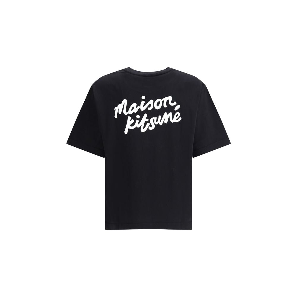 Tricou Maison Kitsuné cu logo contrastant
