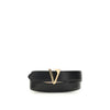 Versace Black Calf Leather Bos Taurus Regular Belt