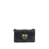 PINKO Black Calf Leather Bos Taurus Wallet