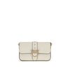 PINKO White Calf Leather Bos Taurus Shoulder Bag