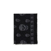Alexander McQueen Black Modal Scarf