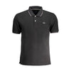 La Martina Black Cotton Polo Shirt