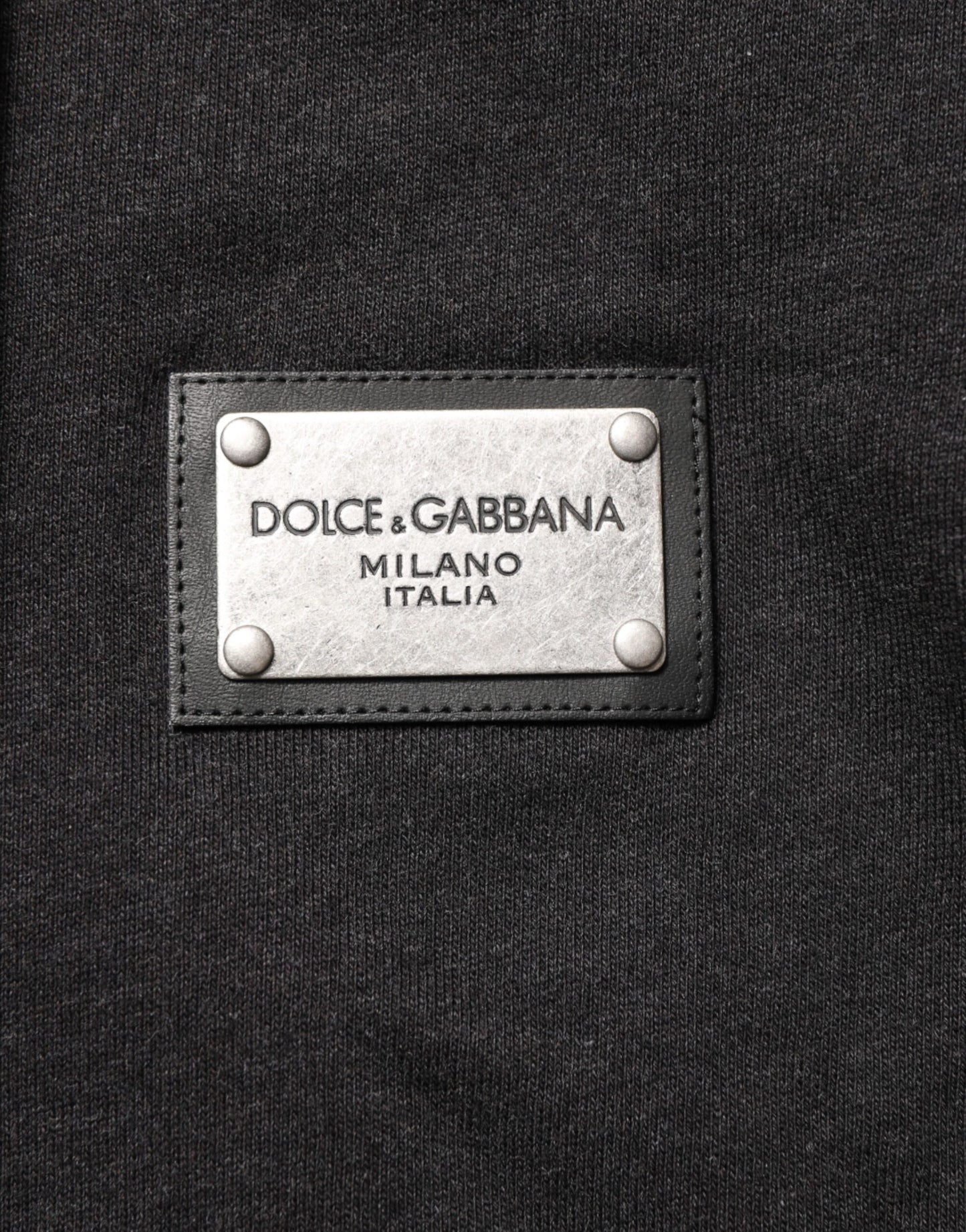 Dolce & Gabbana Sort Logo FullZip Hættetrøje