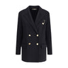 Versace Black Cashmere Coat