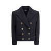 Balmain Black Wool Coat