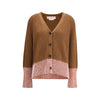 Marni Brown Viscose Cardigan