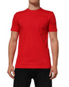 Dolce & Gabbana Red Goodluck 2023 Cotton Crew Neck T-shirt