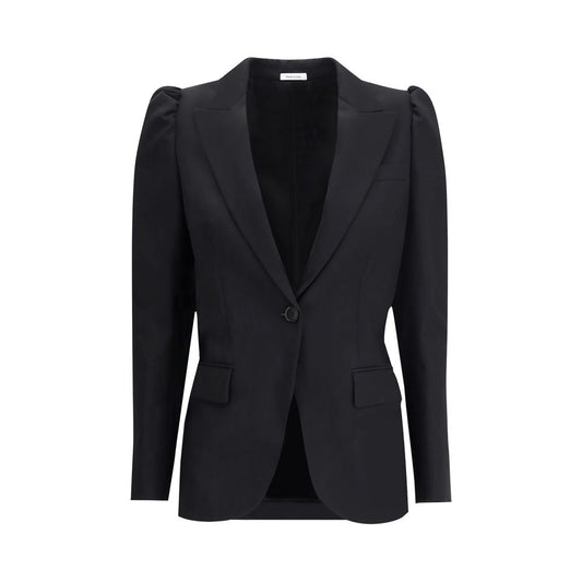 Alexander McQueen Black Wool Coat