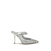 Jimmy Choo Silver Leather High Heel Pumps