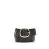 Gabriela Hearst Black Leather Regular Belt