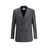 Ami Paris Gray Fleece Wool Blazer