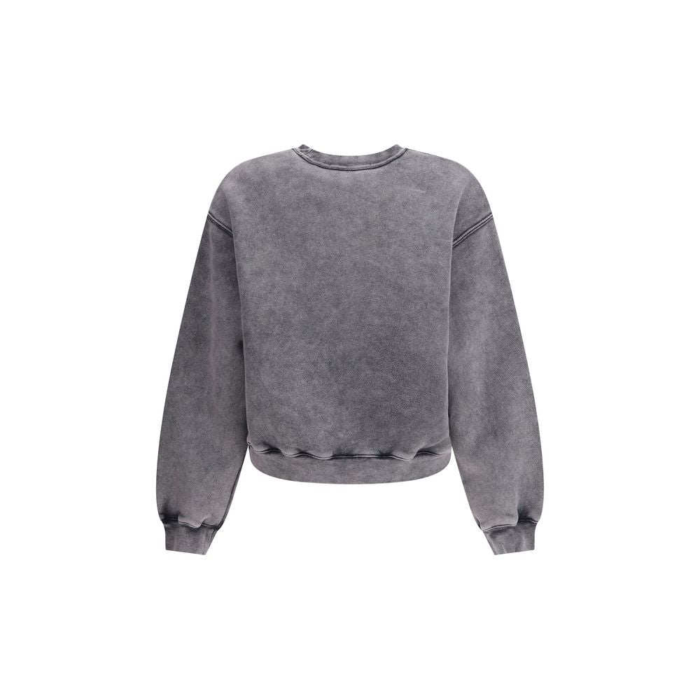 Hanorac cu guler rotund și logo în relief Alexander Wang