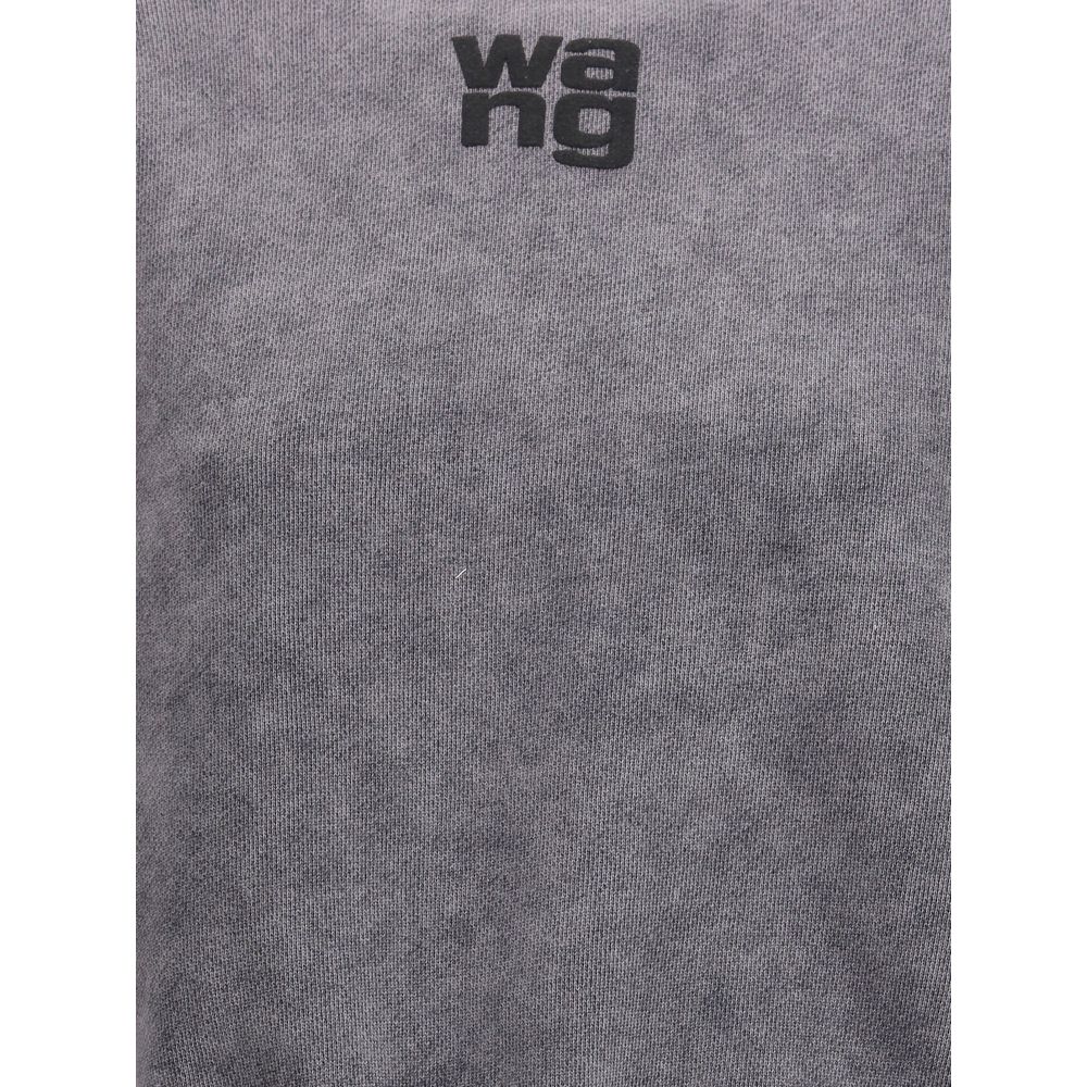 Hanorac cu guler rotund și logo în relief Alexander Wang