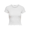 Only White Polyester T-Shirt