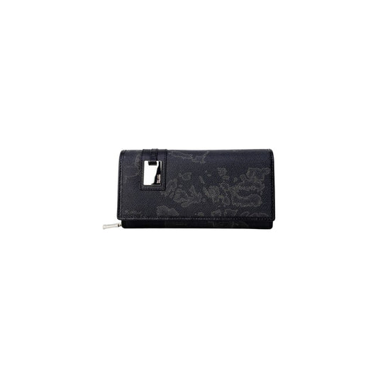 Alviero Martini Prima Classe Black Leather Wallet