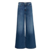 ICHI Blue Cotton Bootcut Jeans